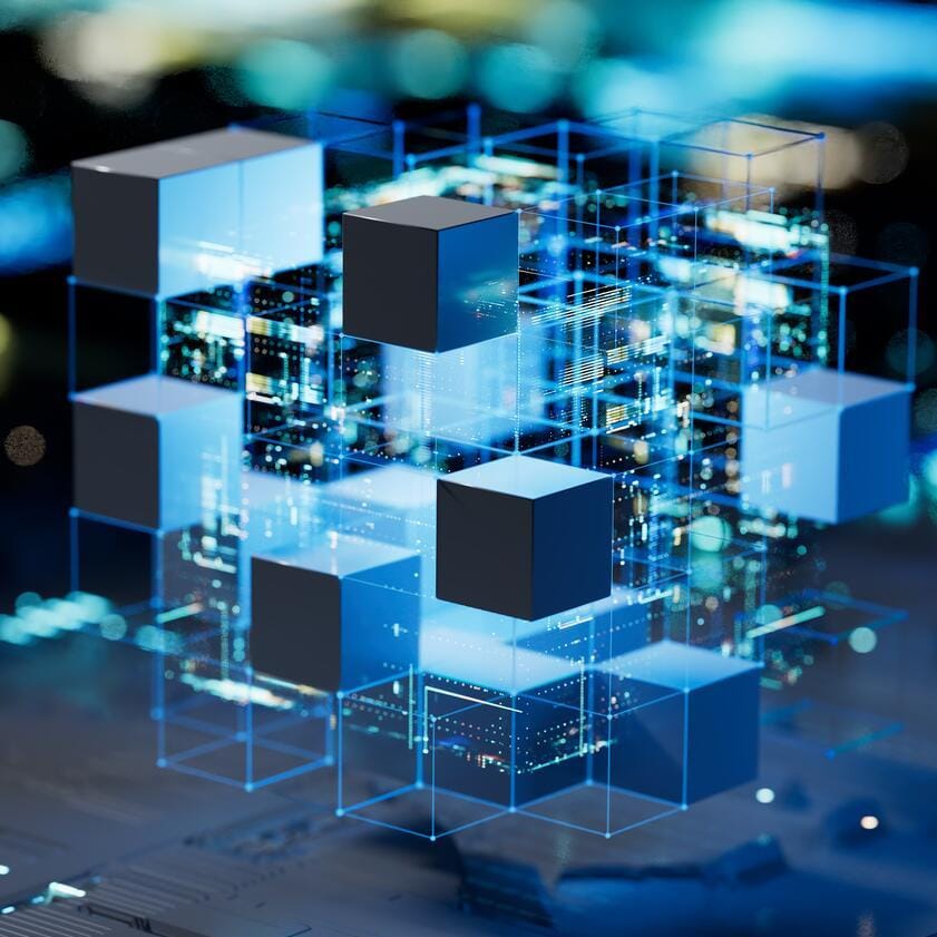 Digital blocks representing data lake